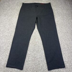 Alberto Pants Mens 37x32 Gray Regular Fit Ceramica Chino Stretch Casual Pockets